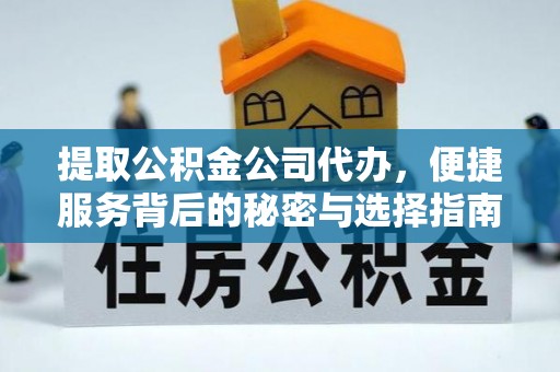 梓官提取公积金公司代办，便捷服务背后的秘密与选择指南