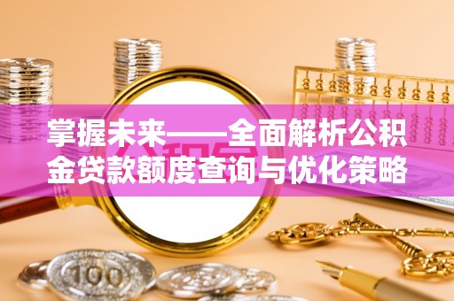 南开掌握未来——全面解析公积金贷款额度查询与优化策略