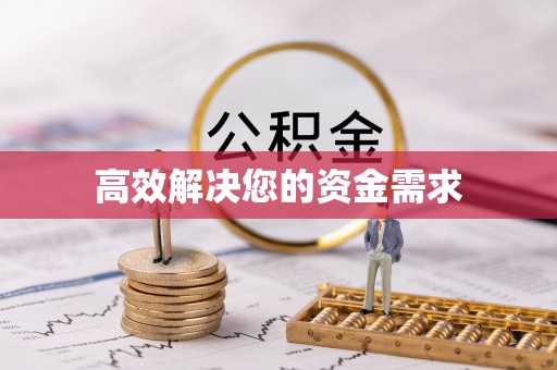 延寿高效解决您的资金需求