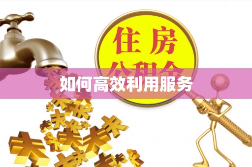 扶沟如何高效利用服务