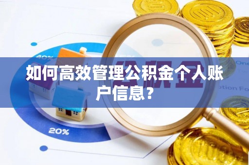 益阳如何高效管理公积金个人账户信息？