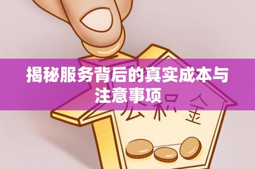 益阳揭秘服务背后的真实成本与注意事项