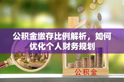 阿拉善盟公积金缴存比例解析，如何优化个人财务规划