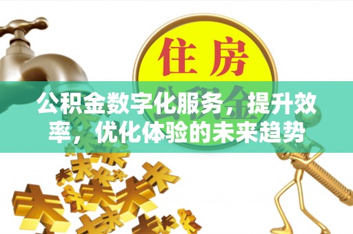 阿拉善盟公积金数字化服务，提升效率，优化体验的未来趋势