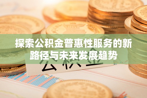 河口探索公积金普惠性服务的新路径与未来发展趋势