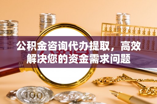 会同公积金咨询代办提取，高效解决您的资金需求问题